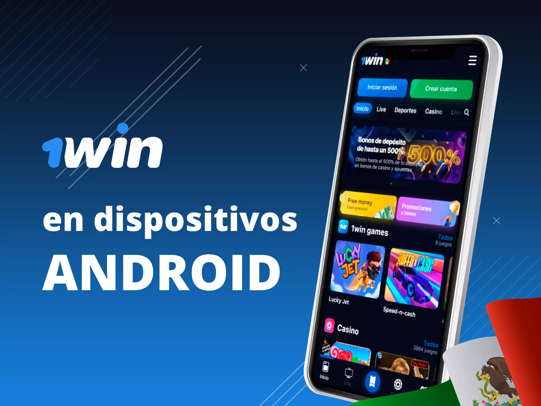 Android cihazlarında 1win