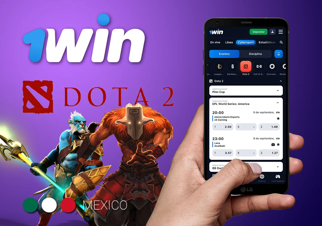 1win'de DOTA 2 turnuvalarında bahis yapın